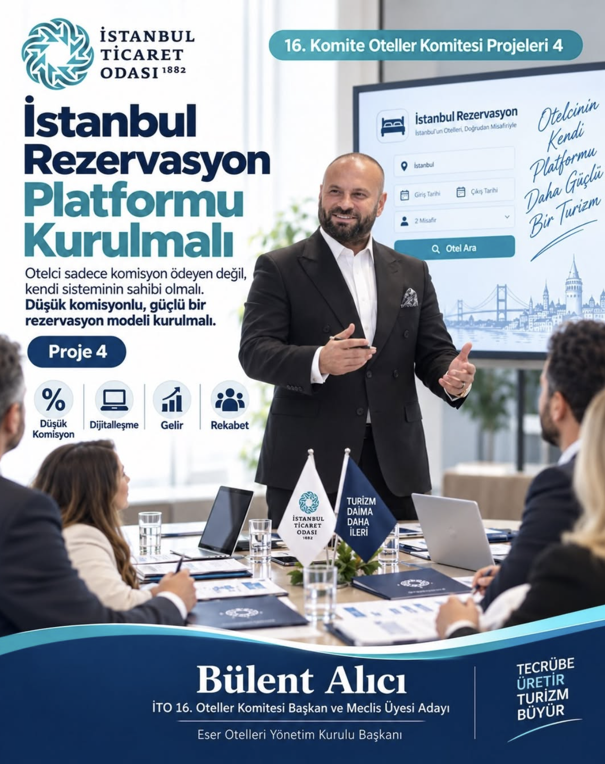 İstanbul Rezervasyon Platformu başlıklı paylaşım afişi.